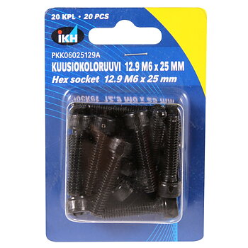 INSEXSKRUV M6X25 12.9 20ST DIN912