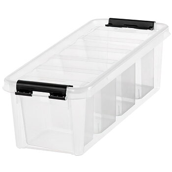FÖRVARINGSBOX CLASSIC 4 MED INLÄGG TRANSPARENT