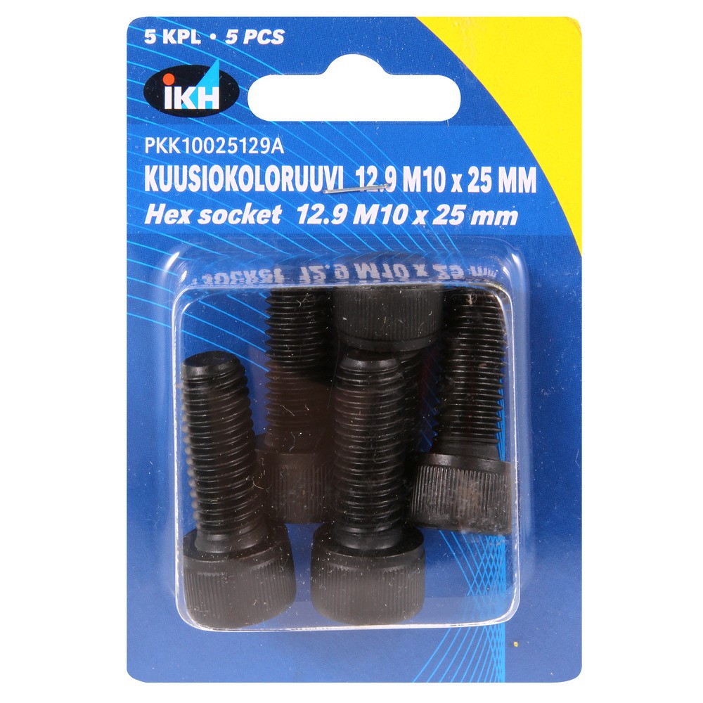 INSEXSKRUV M10X25 12.9 5ST DIN912