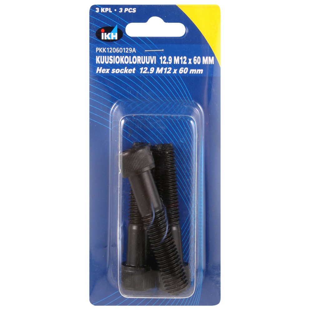 INSEXSKRUV M12X60 12.9 3ST DIN912