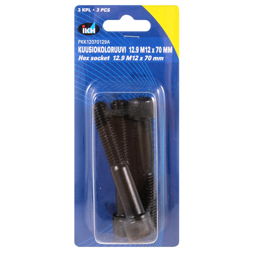 INSEXSKRUV M12X70 12.9 3ST DIN912