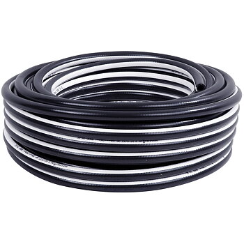TRYCKLUFTSSLANG 10X15MM PVC FÖRSTÄRKAD SVART