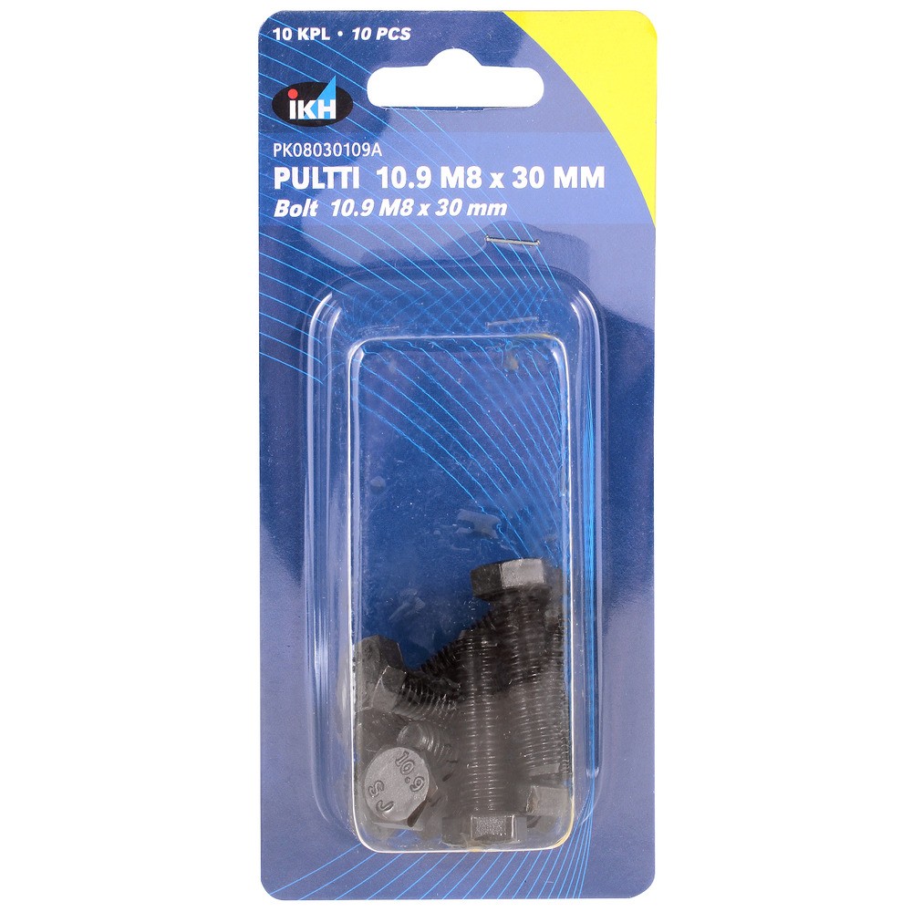 BULT M8X30 10.9 10ST DIN933