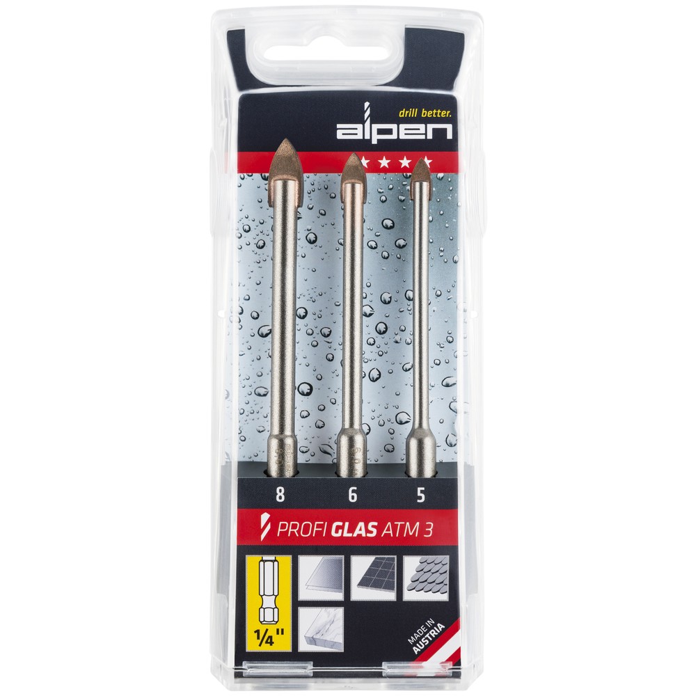 GLASBORRSATS 5/6/8MM PROFI GLAS ATM3