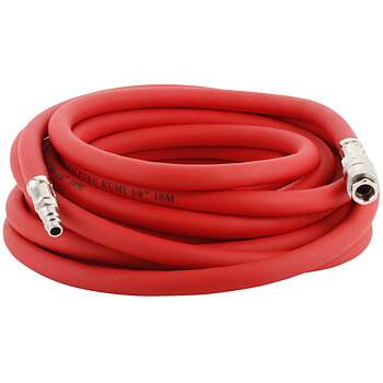 TRYCKLUFTSSLANG 3/8" / 10M MED KOPPLINGAR GUMMI
