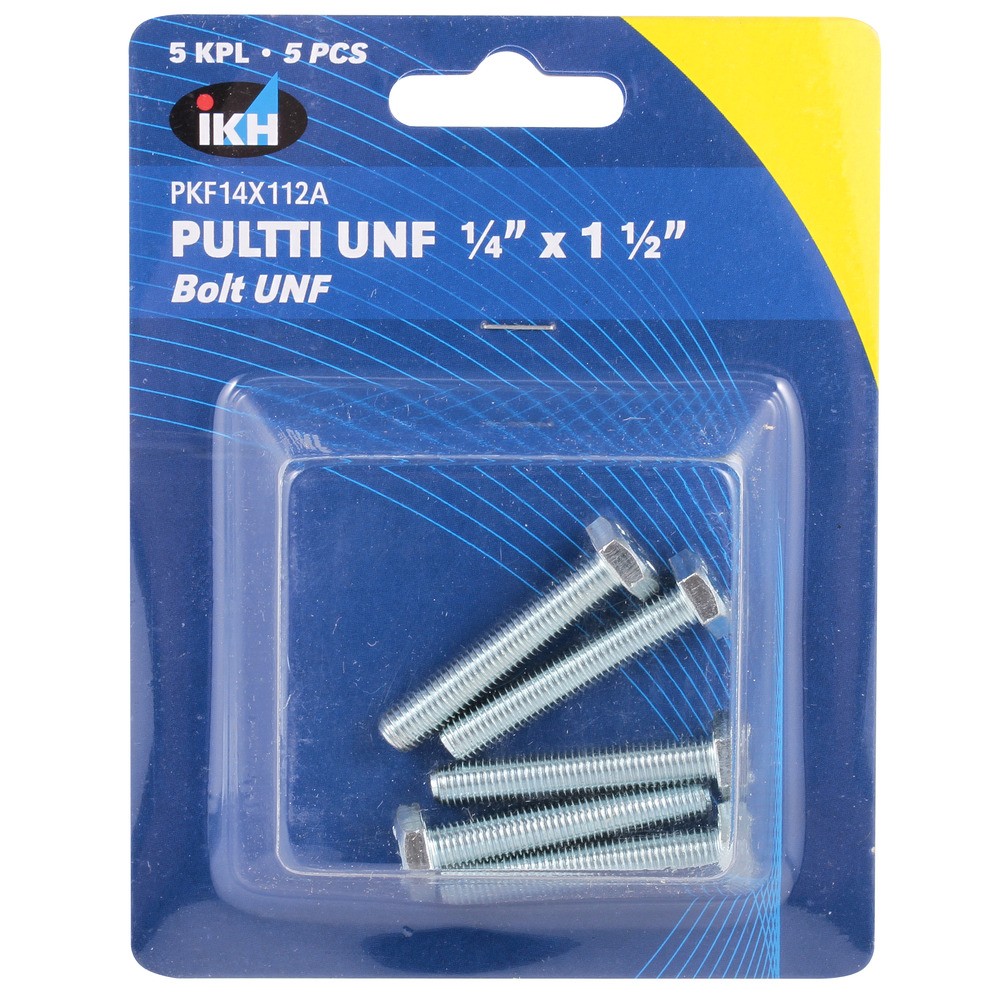 BULT UNF 1/4X1 1/2" 5ST FÖRZINKAD