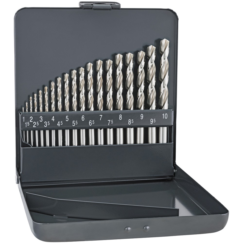 METALLBORRSATS 19 DELAR 1-10MM HSS PRO