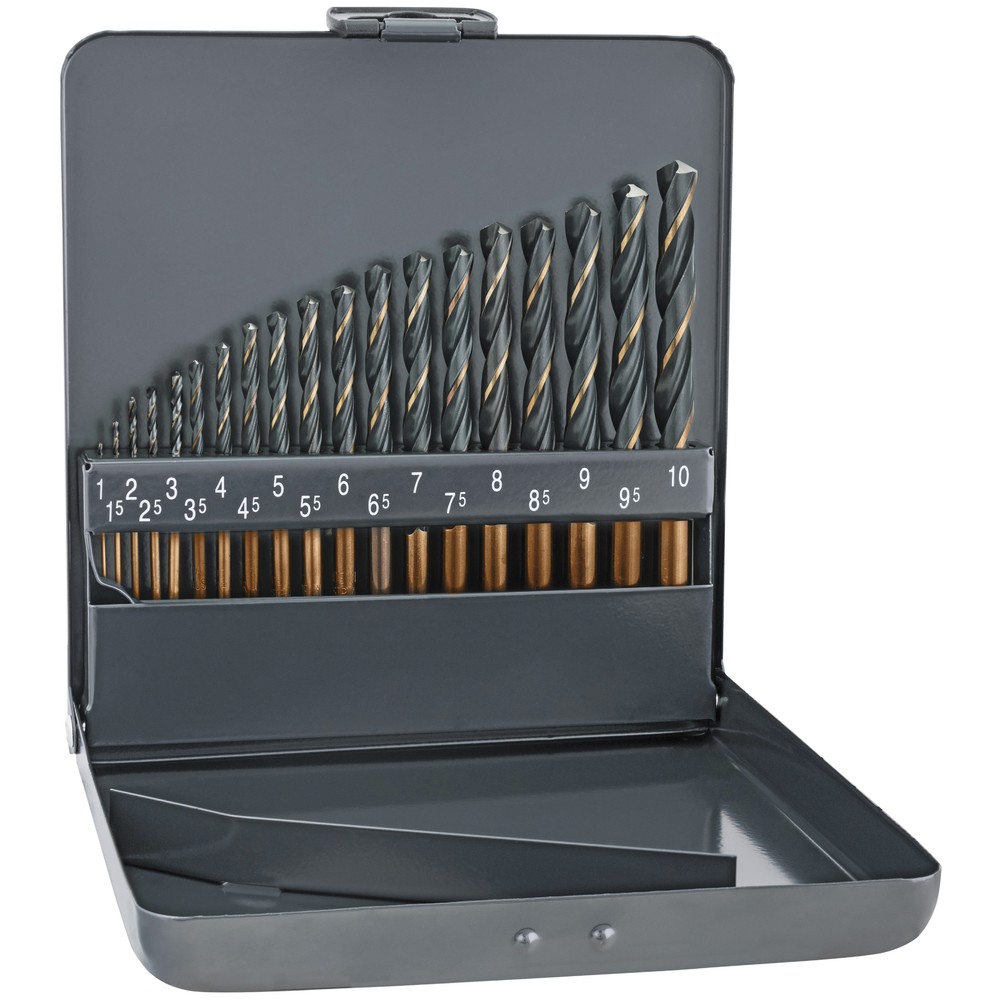 BORRSATS 19 DELAR 1-10MM HSS SPRINT MASTER