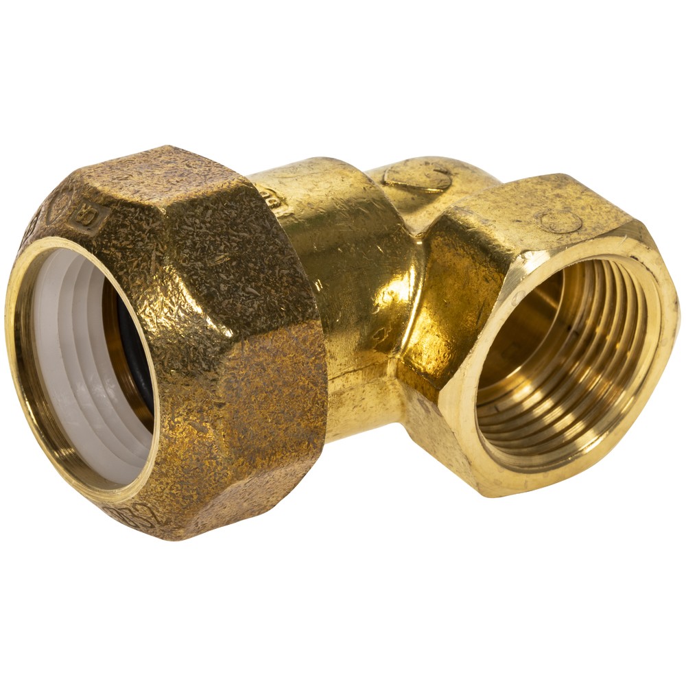 KOPPLING VINKEL 1"-32MM  INV. GÄNGA MÄSSING PLAST-