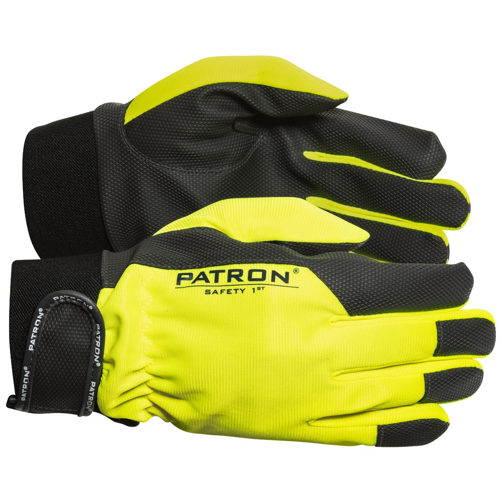 ARBETSHANDSKAR 8 HI-VIS BRITEX PU KARDBORRE
