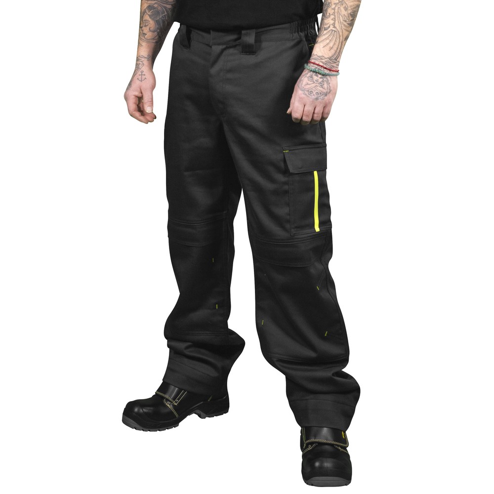 ARBETSBYXOR D100 FLAMSKYDDAD SITRIINI M.GRÅ