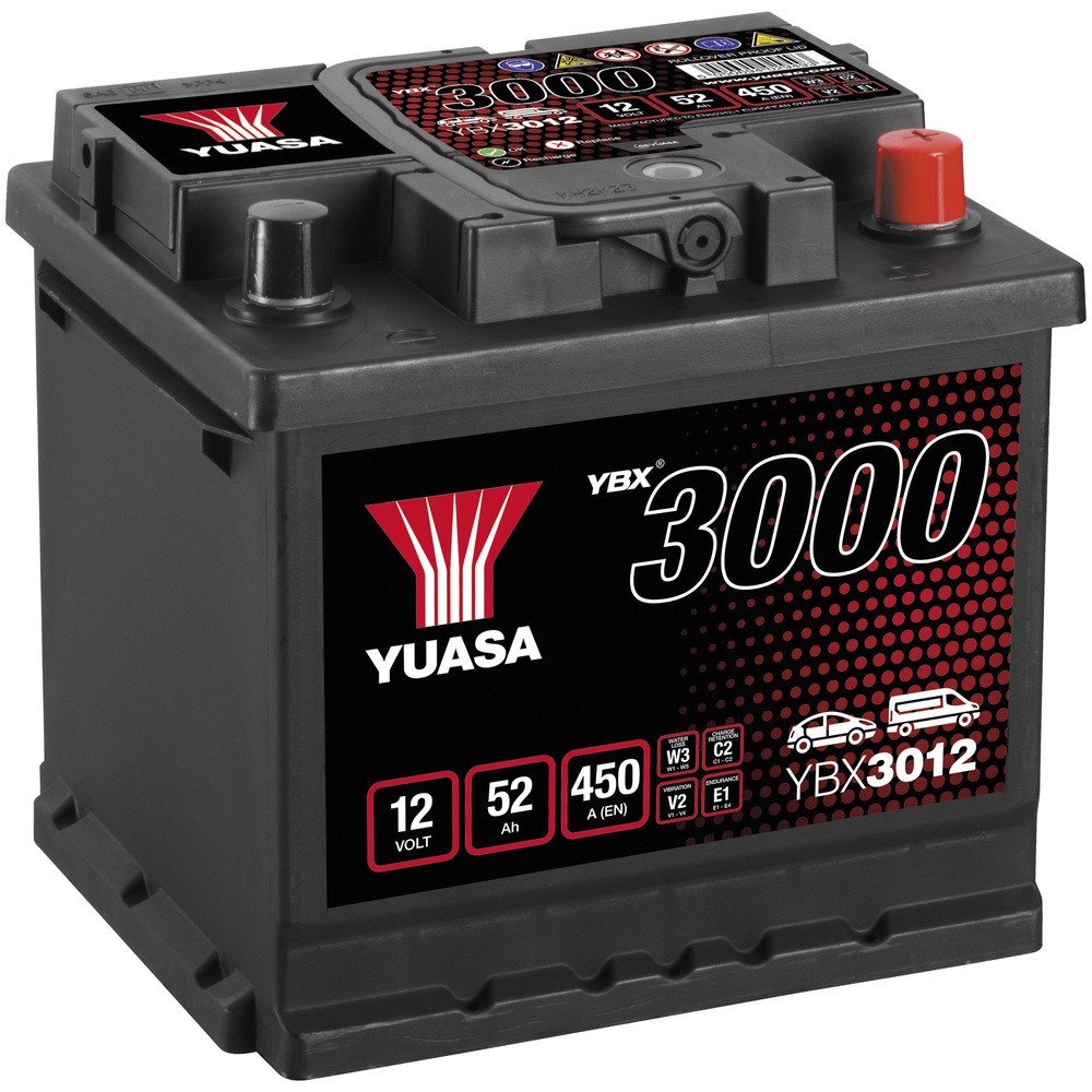 BATTERI YUASA 52AH -+ 207X175X190