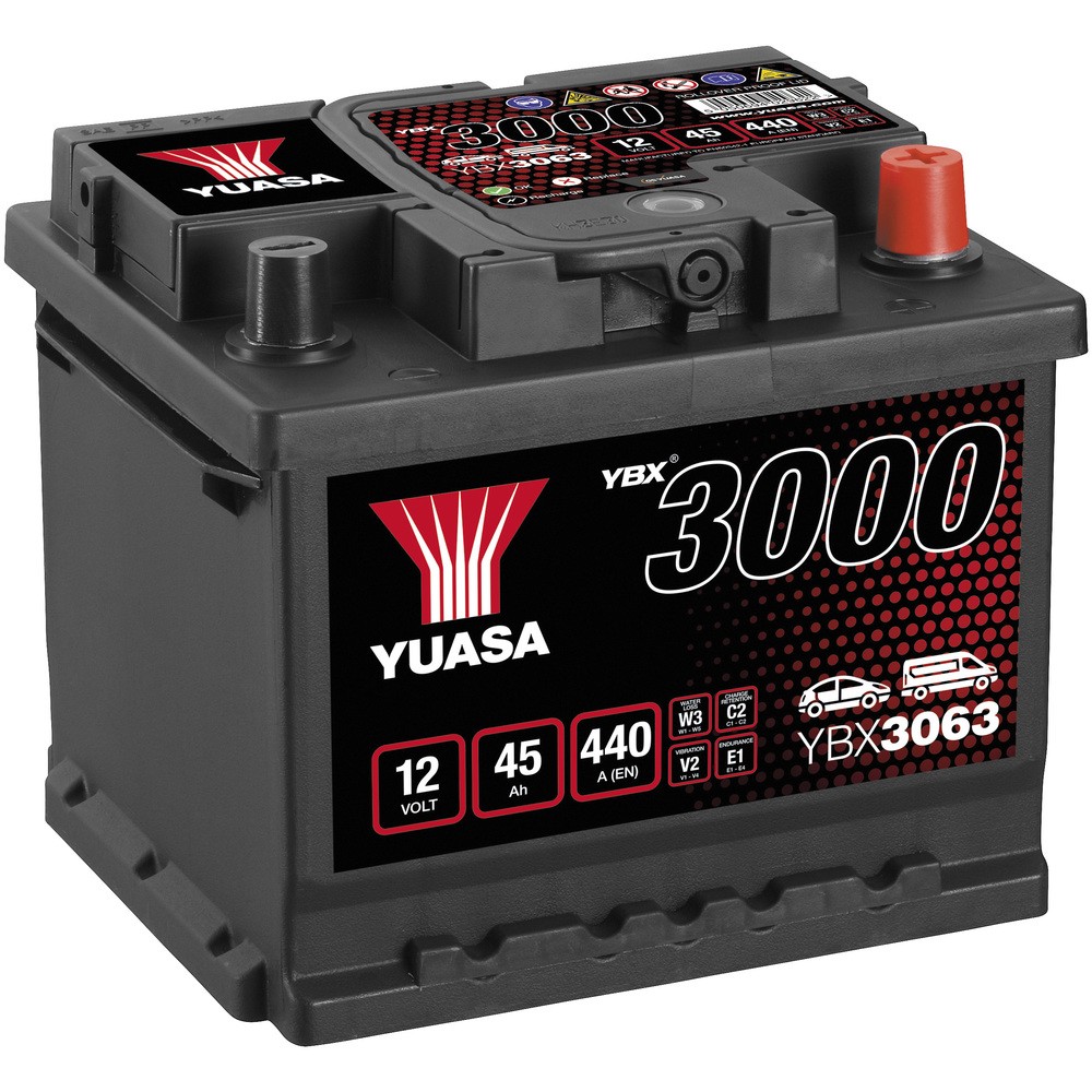 BATTERI YUASA 45AH -+ 207X175X175