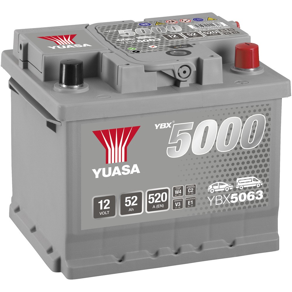 BATTERI YUASA 52AH  -+ 207X175X175