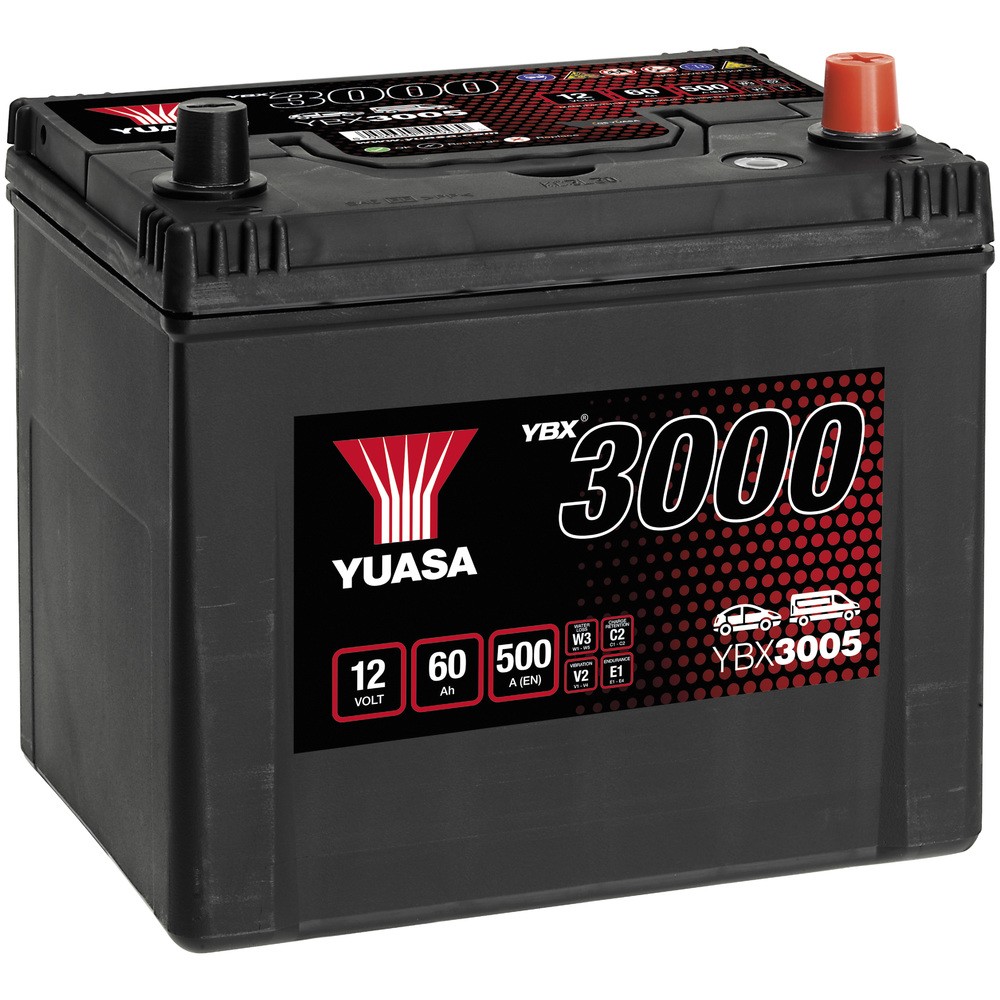 BATTERI YUASA  60AH  -+ 232X173X225