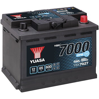 BATTERI YUASA 65AH EFB -+ 242X175X190
