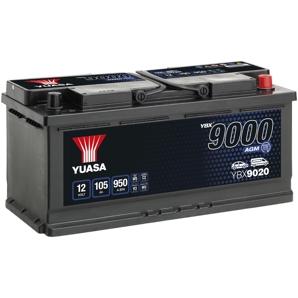 BATTERI 105AH AGM -+ 393X175X190
