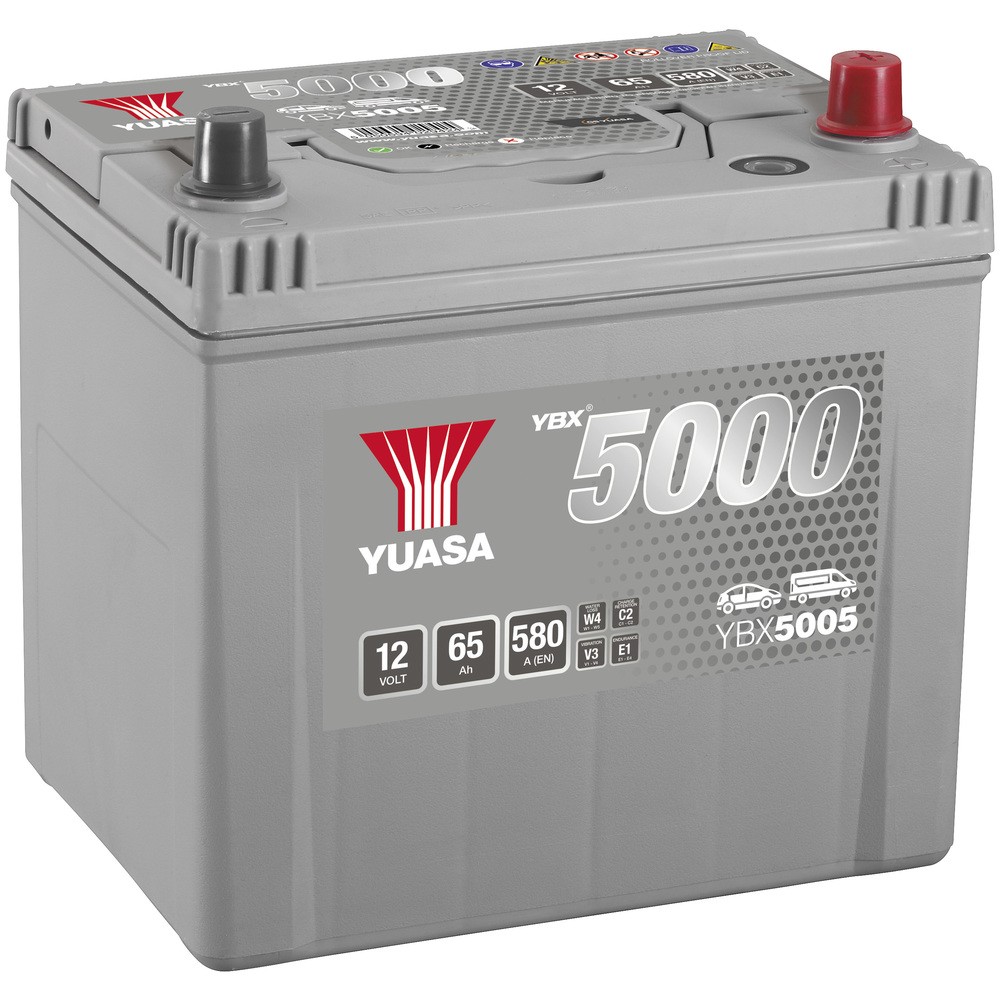 BATTERI YUASA 65AH -+ 232X175X225