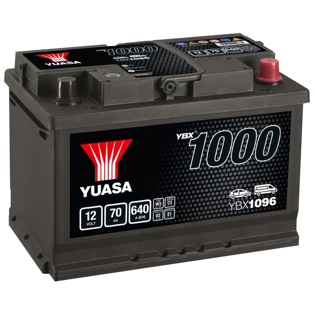 BATTERI YUASA 70AH -+ 278X175X190