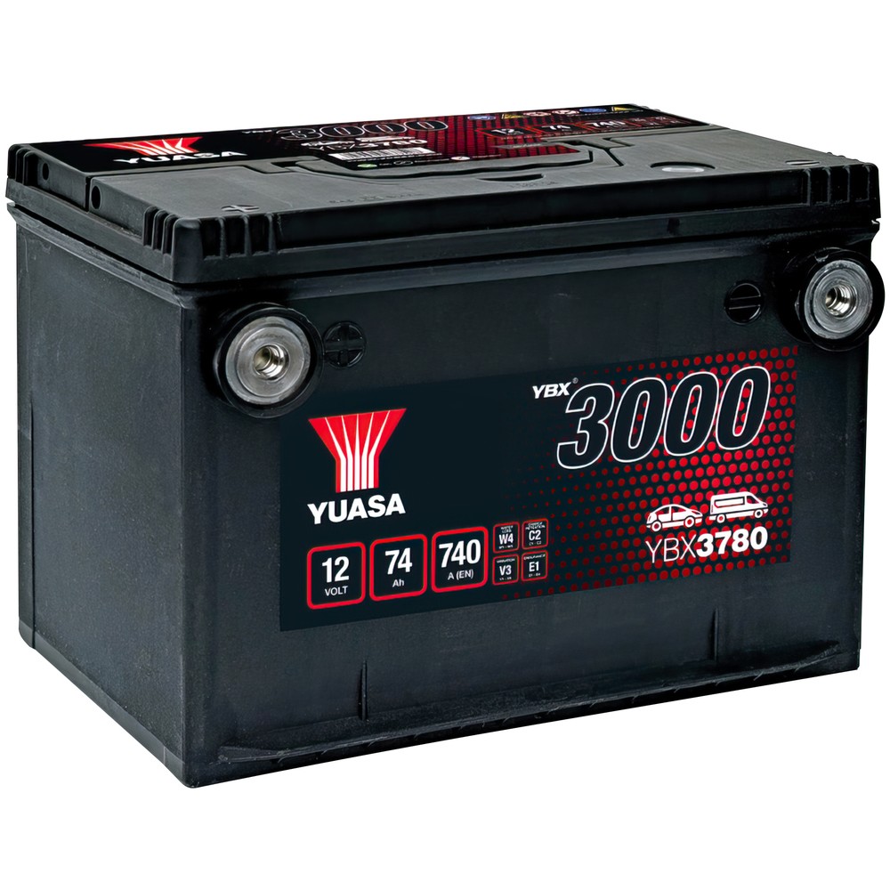 BATTERI YUASA 74AH +- 260X183X185 SIDOPOLER