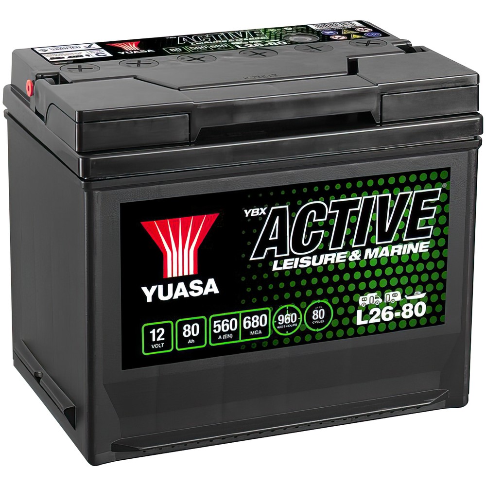 BATTERI YUASA FRITID 80AH +- 269X174X225