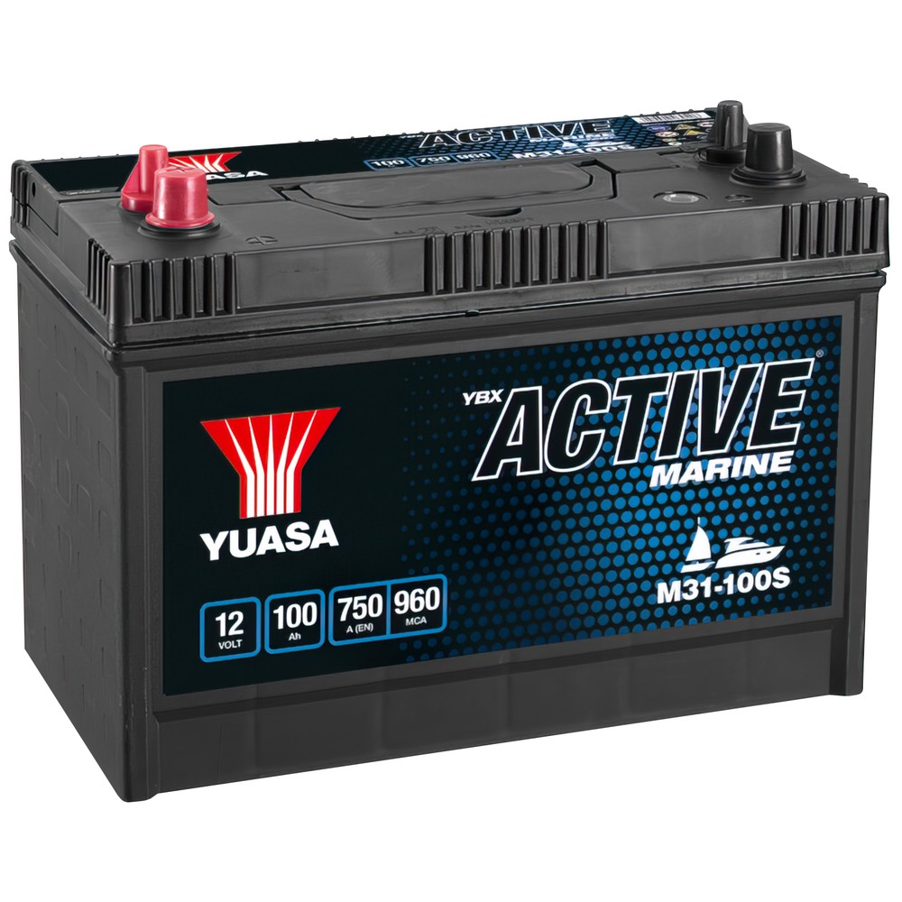 BATTERI YUASA MARIN 100AH +- 330X173X240