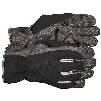 ARBETSHANDSKAR 6 SPANDEX PU ÖPPEN MUDD M.FODER BAR