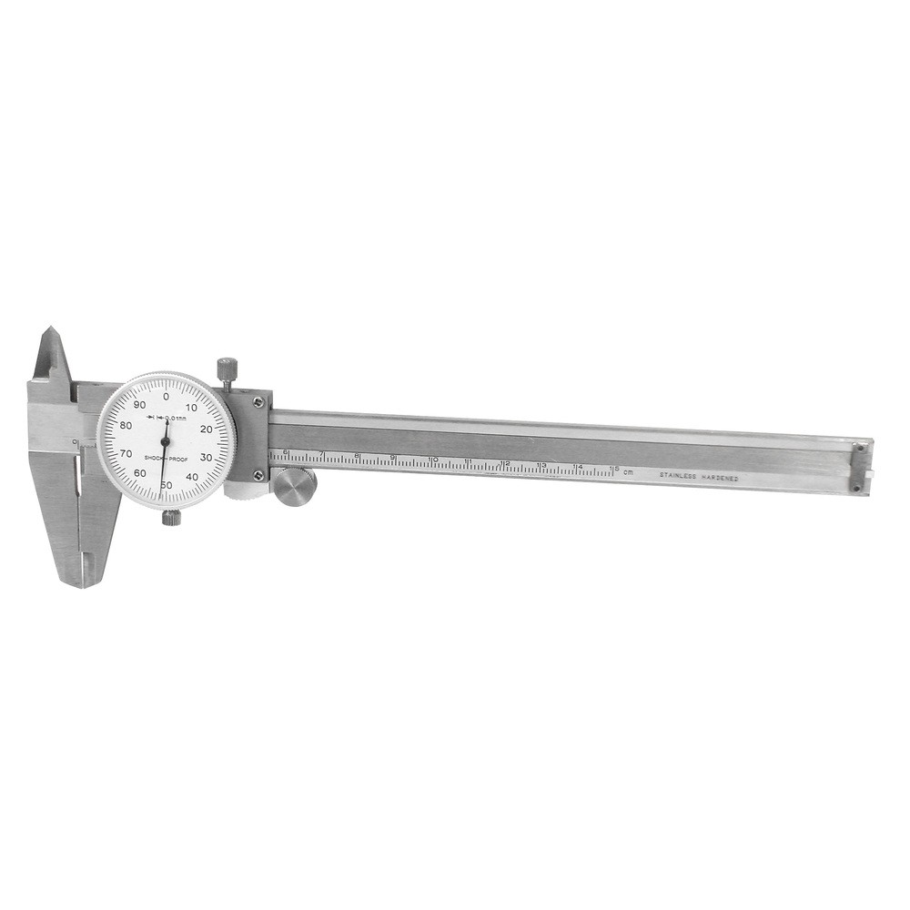 SKJUTMÅTT MED MÄTKLOCKA 150MM