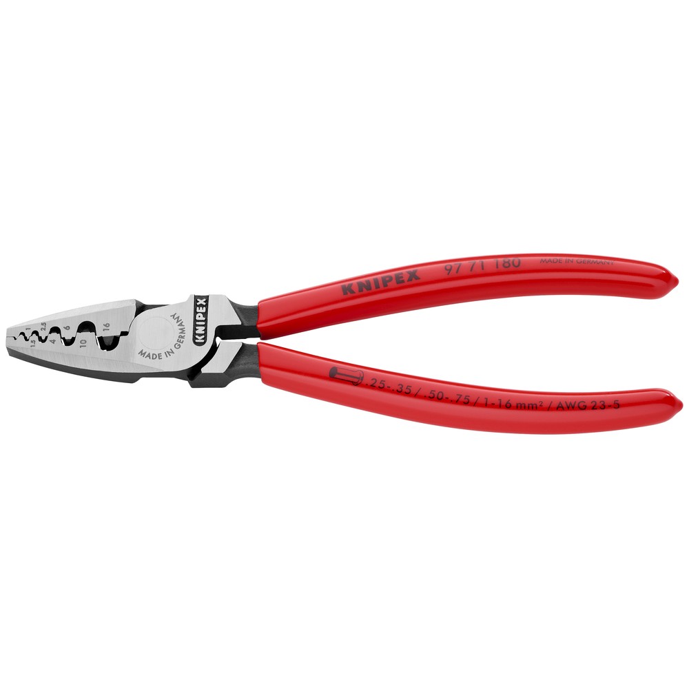 CRIMPTÅNG FÖR ÄNDHYLSOR 180MM 97 71 180