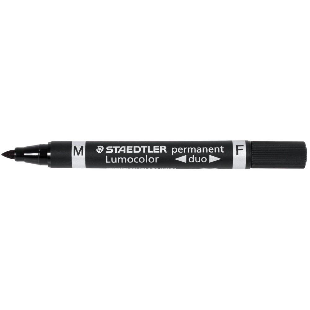 MÄRKPENNA SVART 5/1MM STAEDTLER LUMOCOLOR DUO