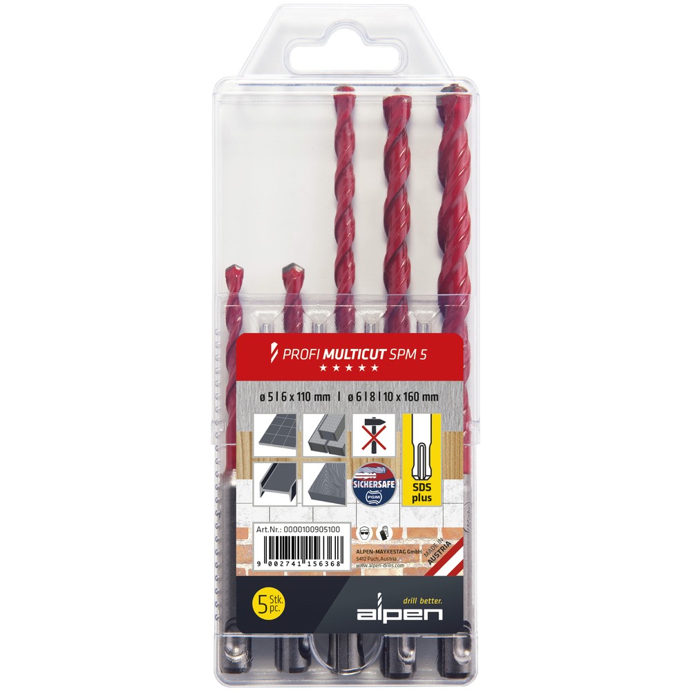 BORRSATS 5-DELAR PROFI MULTICUT SDS-PLUS