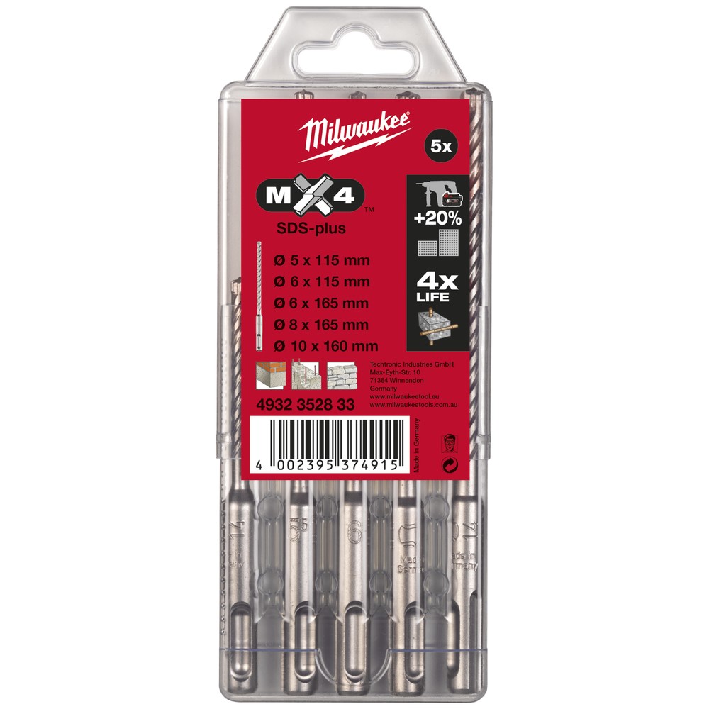 HAMMARBORR SDS+ MX4 SET 5P