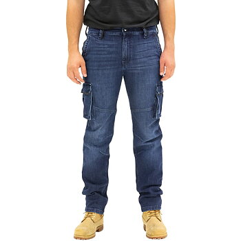 JEANS W30L33 UTILITY CARGO WASHED INDIGO
