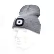 Outdoor Beanie med LED ljusgrå USB-laddare - 3