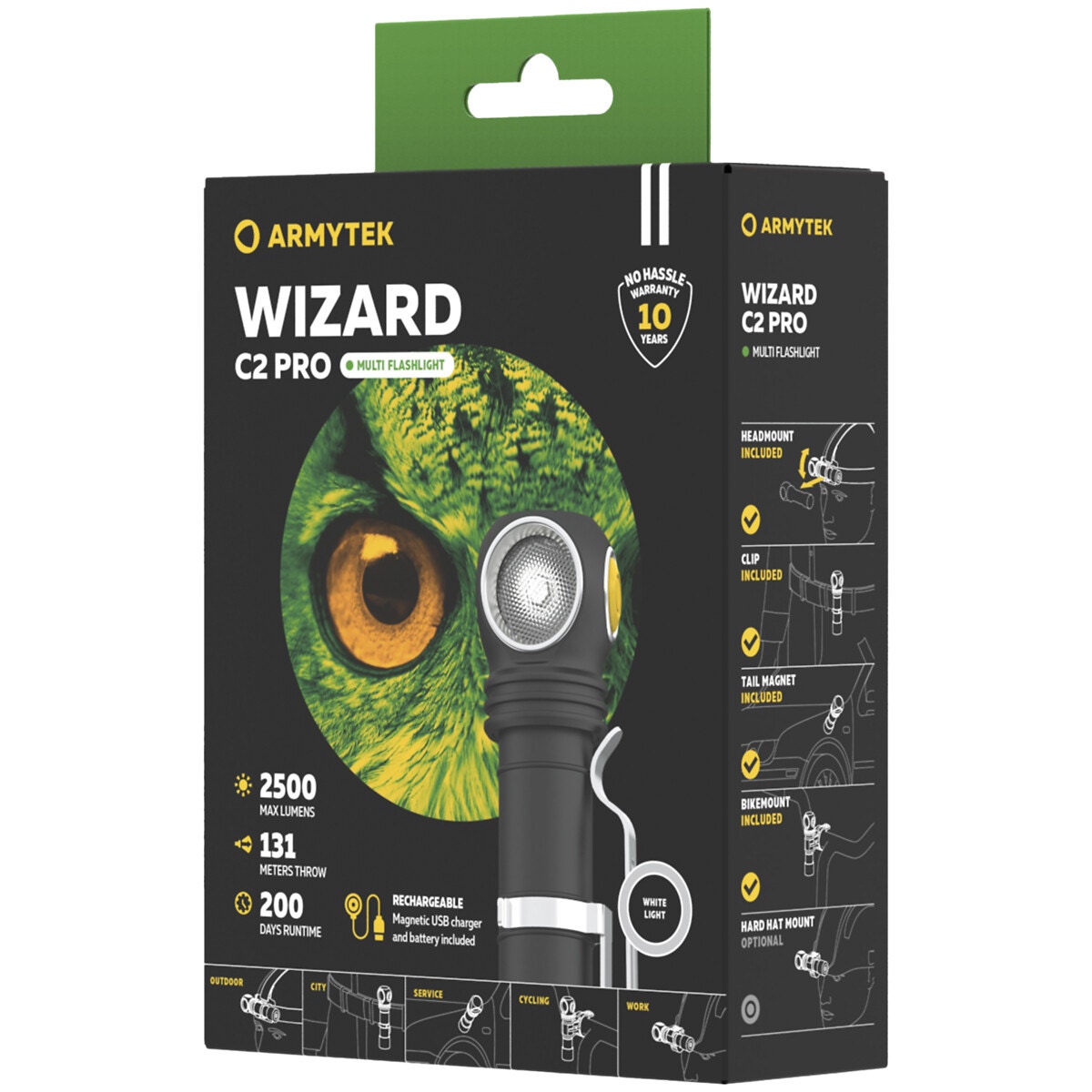ARMYTEK WIZARD C2 PRO MAGNET XHP50.2 2500 LM - 2