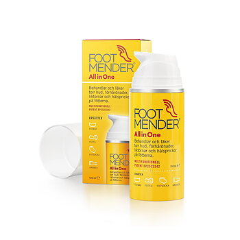 Footmender All in One - 2-Pack - Multikräm för torr hud, sprickor och förhårdnad