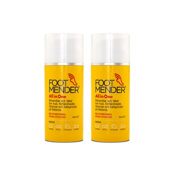 Footmender All in One - 2-Pack - Multikräm för torr hud, sprickor och förhårdnad