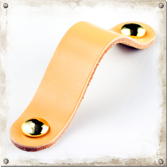 Griff aus Leder, Ann-Lo hell c/c 96 mm