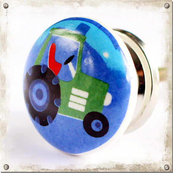 Kinderknopf Traktor