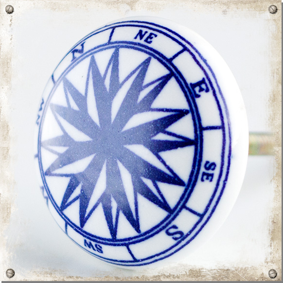 Knopf Kompassrose