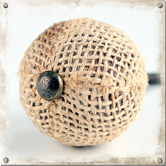 Jute-Knauf, rund