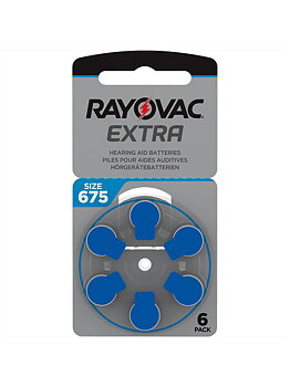 Hörapparatsbatterier Rayovac Extra 675 / A675