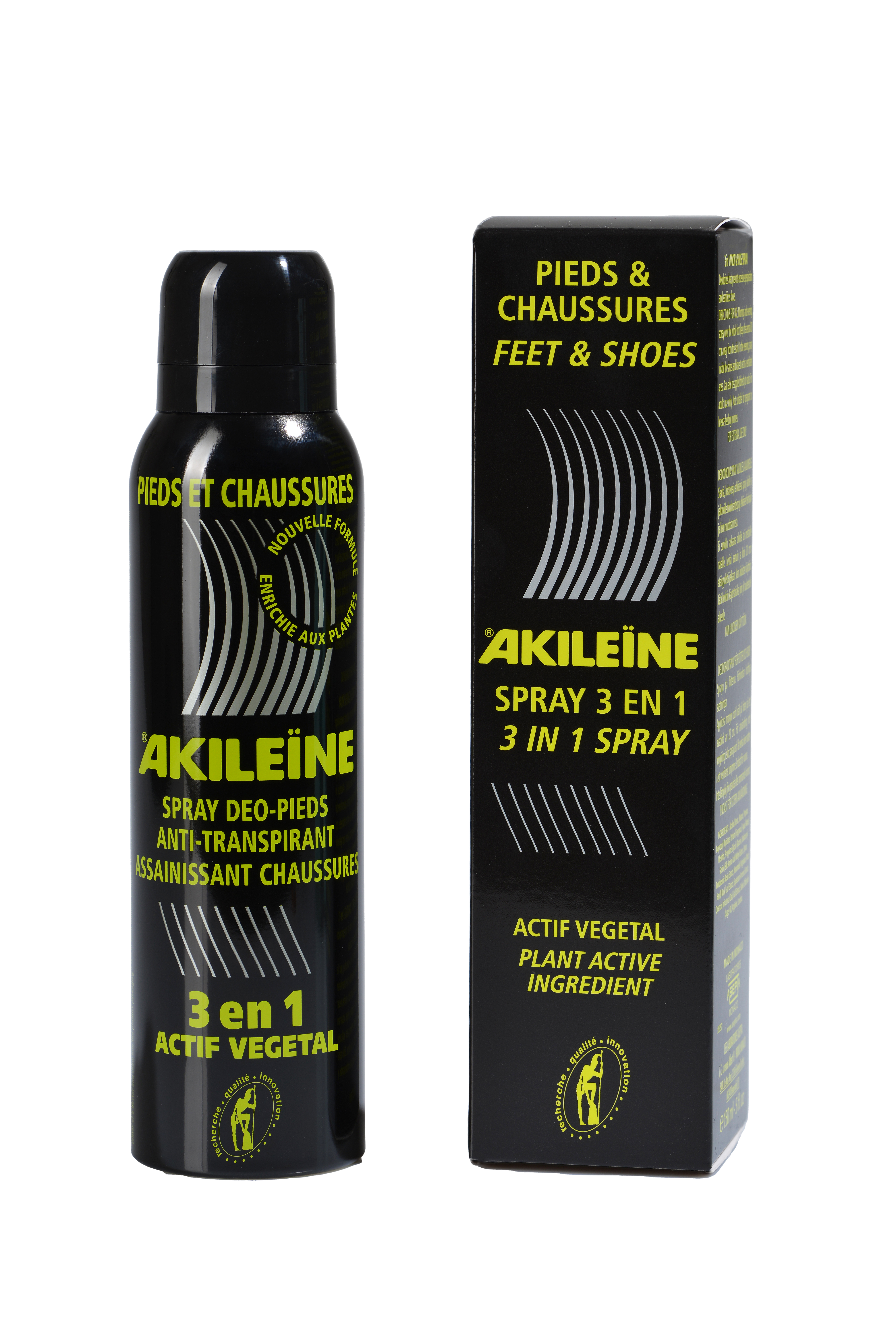 Akileine 3 in 1 Spray - 150 ml - Få bort fotsvett i skor