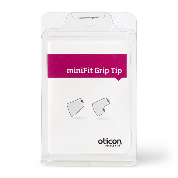 Oticon Grip Tip Minifit SMALL NO-Vent 2-pack