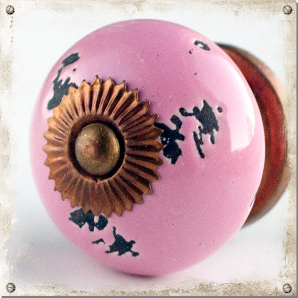 Shabby Knopf, pink