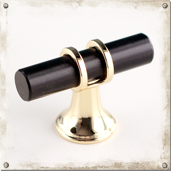 T-Knopf, goldfarben