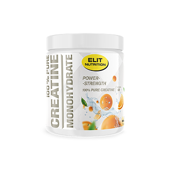 Kreatin monohydrat, ELIT - 100% Pure, 300g - Apelsin