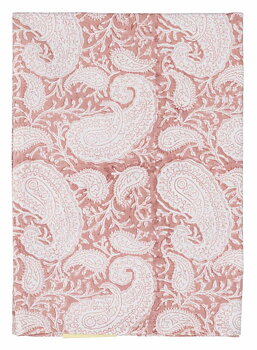 Kökshanddukar set med 2 st. "Big Paisley Fuchsia Rose"