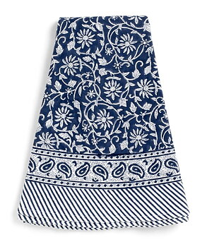Rund bomullsduk Margerita Navy Blue