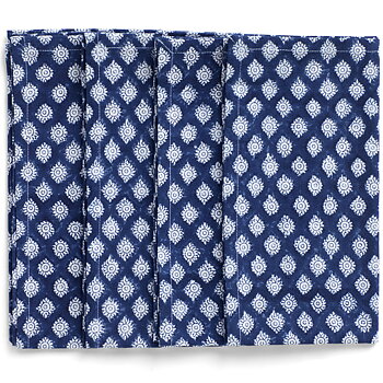Servetter Medallion Navy Blue
